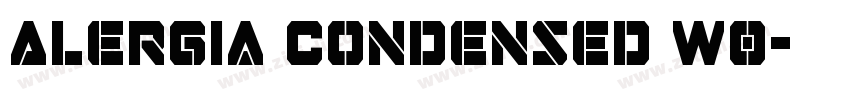 Alergia Condensed W0字体转换